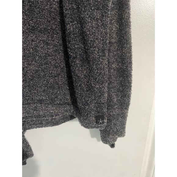 Barefoot Dreams cowl neck sweater women’s size S charcoal gray cozy lounge comfy - Picture 4 of 7